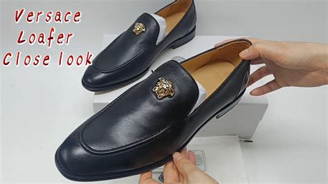 replica mens versace loafers|medusa apron toe loafer men.